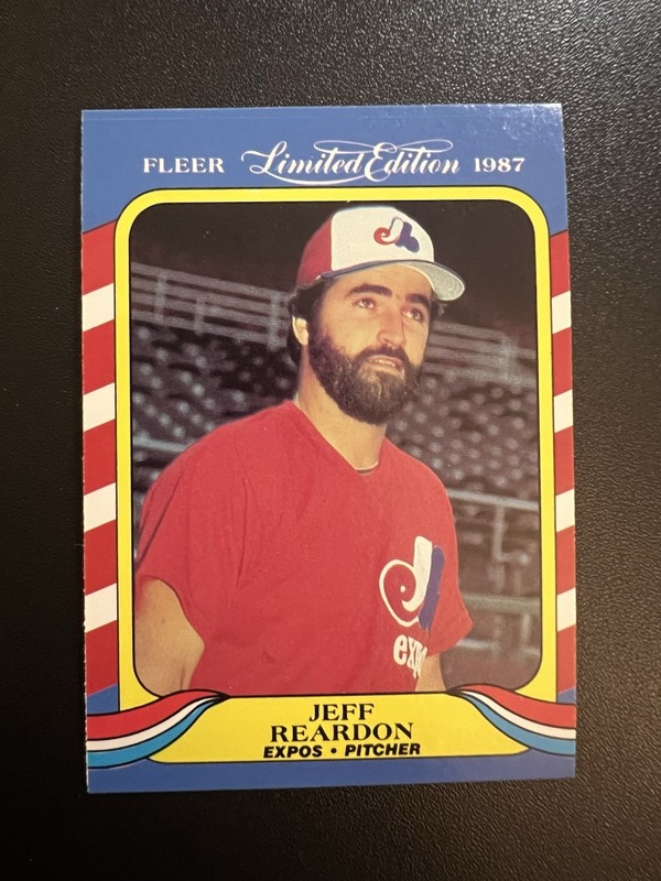 1987 Fleer Limited Edition Baseball Superstars - Jeff Reardon #34