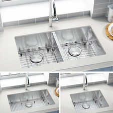 304 Stainless Steel Vegetable Washing Basin Single Bowl Undermount Kitchen Sink