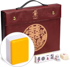 Chinese Mahjong Set – Rouge Prestige – 146 Medium Tiles, Professional Set for Ch