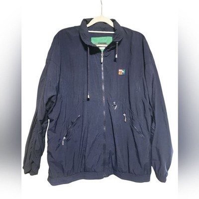 Catalina Women s Large Navy Blue Windbreaker Jacket Full Zip Nylon