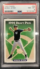 Derek Jeter 1993 Topps #98 Rookie Draft Pick PSA 8 New York Yankees HOF