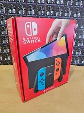 Nintendo Switch OLED 64gb Handheld Console Complete Boxed Purple Yellow Joy Cons