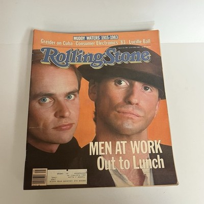 Rolling Stone Magazine - 398 Jun 23 1983 Men At Work Out To Lunch