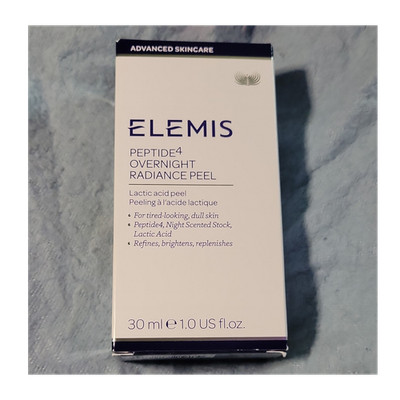 Elemis Peptide4 Overnight Radiance Lactic Acid Peel 30ml Refines Brightens