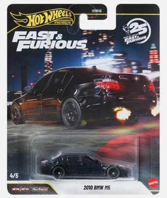 #ad Hot Wheels 2010 BMW M5 Black Fast amp; Furious HNW46 956Q 1 64 $13.99