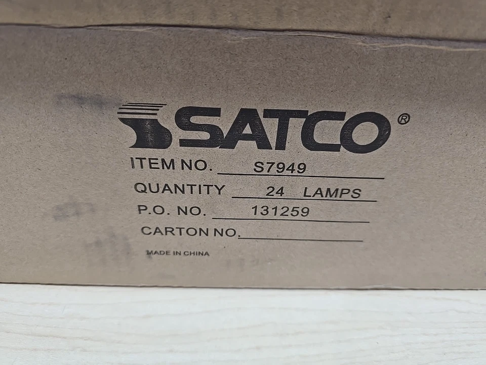 24 SATCO S7949 F15T8 F15 T8 FLUORESCENT LIGHT BULB 18" COOL WHITE Case 131259 - Image 3 of 4