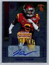 Josh Shaw 2015 Contenders Draft Picks College Draft Ticket Blue Auto #259