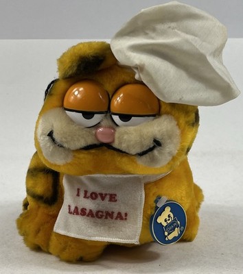 Garfield Dakin Koch 80er Vintage Plüschtier I Love Lasagna aus Sammlung