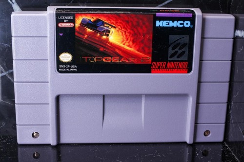 TOP GEAR 2 for SNES Super Nintendo video game cart only TESTED works racing - Picture 1 of 2