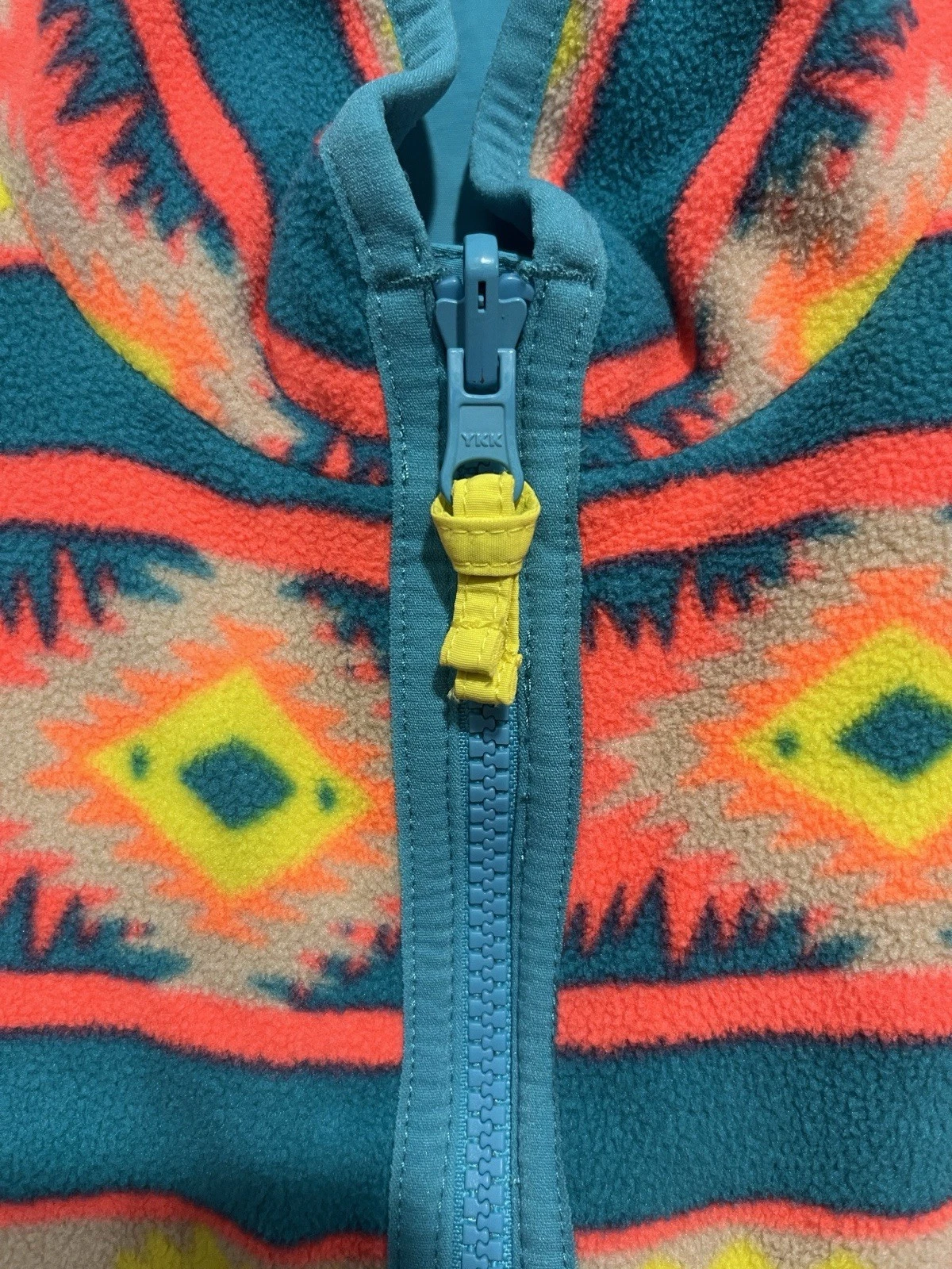 Chubbies Reversible Fleece Pullover Vest Adult Medium Aztec Neon Color Block image 16