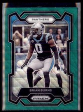 2023 Panini Prizm Football Green Wave Prizm Brian Burns Panthers 39