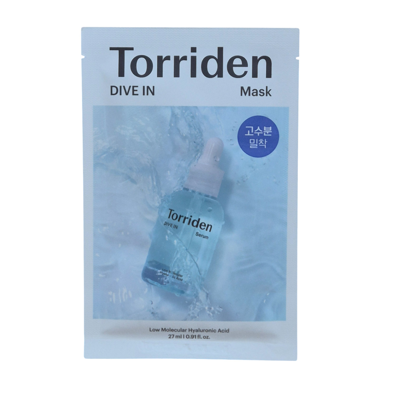 Маска-лист с низкомолекулярной гиалуроновой кислотой TORRIDEN Dive-in, 27 мл