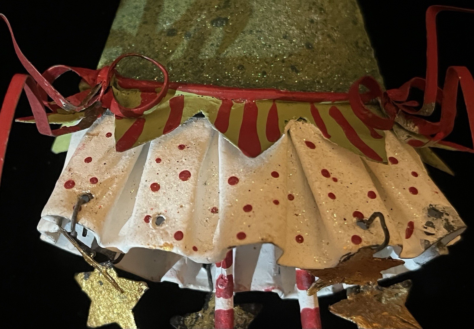 Dept 56 Christmas KRINKLES ~ Tin Christmas Tree Ornament ~ Patience Brewster