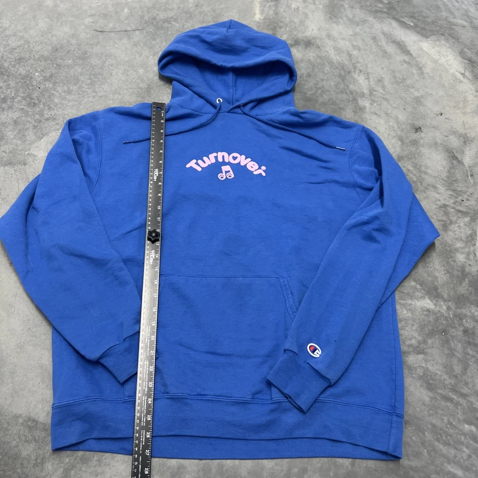 Vintage Turnovers Band Champion Sweatshirt Hooded Blue Xl - Изображение 2 из 4