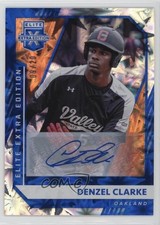 2021 Panini Elite Extra Edition Blue Signatures 9/20 Denzel Clarke Auto 09xd