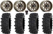 Itp Hurricane 14 Wheels Bronze 30 Acp Tires Honda Rincon Rancher