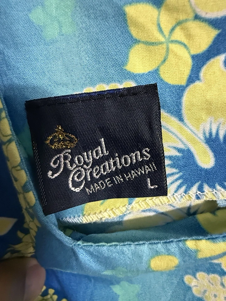 Vestido hawaiano sin mangas Royal Creation con abertura lateral, talla grande Foto 2 de 4