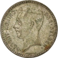[#1222655] Belgium, 20 Francs, 20 Frank, 1934, Silver, VF(20-25), KM:103.1