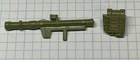 Vintage GI Joe 1982 1983 Zap Bazooka, backpack ARAH accessories