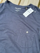 Todd Snyder LA Slub Pocket Tee XXL US Made in USA Original Navy Soft Luxe 🧵
