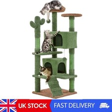 138cm Cactus Cat Tree, Large Cat Tower For Indoor Cat, Scratching Posts Multi