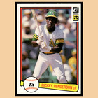 Rickey Henderson #113 1982 Donruss Oakland Athletics Baseball Card MLB NM