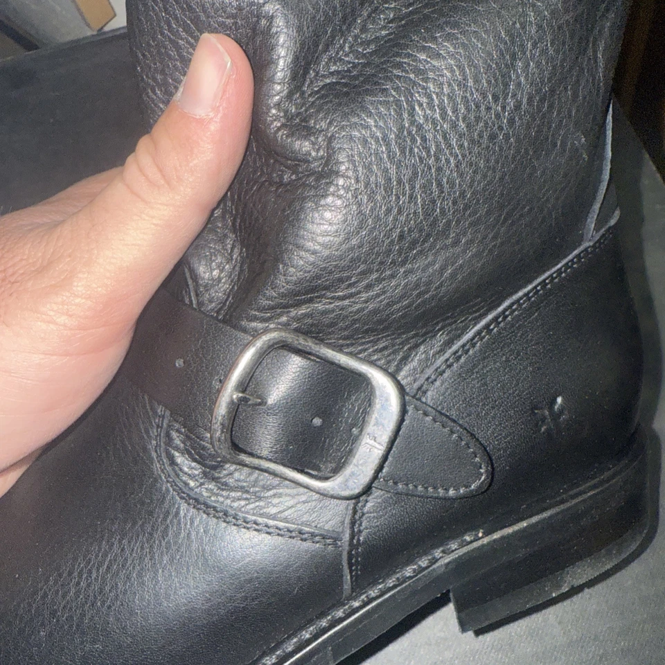 Botas cortas de cuero de piel FRYE Veronica talla 6,5 negras Foto 4 de 4