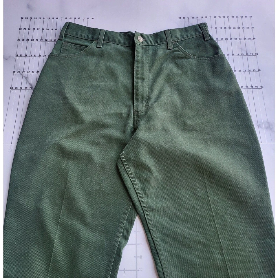 Horace Small Pants Woman's Size 16 Green R&R Relaxed Straight Uniform 31x28 - Image 2 of 4