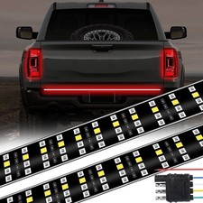 48 Inch Tailgate Light Bar Quad Row LED Tail Light Strip with Running Brake R...
