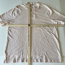 Burberry London Polo Men's 2XL Light Pink Nova Check Placket Short Sleeve Pique