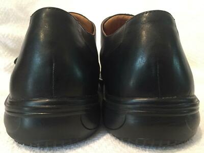 Dr Comfort Leader Black Leather Monk Strap Apron Toe Loafer  display picture 1