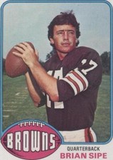 1976 Topps - Brian Sipe Rookie Card Autographed