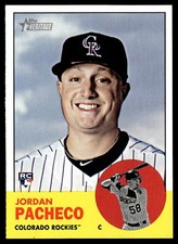 2012 Topps Heritage #243 Jordan Pacheco