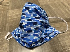 Shades of Blue Adult Face Mask Reuseable Reversible 100 Cotton