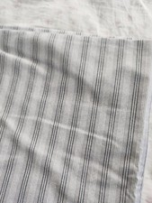 Lauren Ralph Lauren Gray Stripe QUEEN Flat Sheet