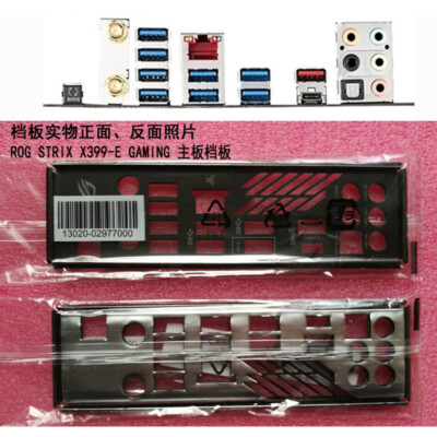 For ASUS ROG STRIX X399-E GAMING Motherboard Backplate I/O IO Shield