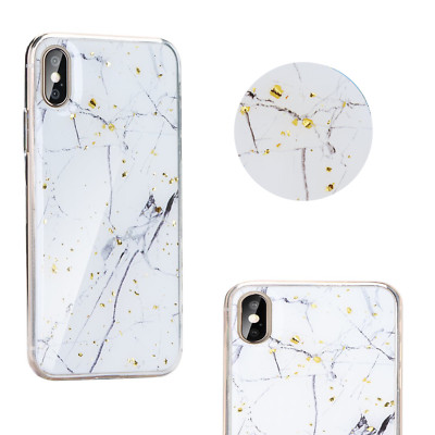 Für Apple iPhone 11 Marmor Marble Glitzer Motiv Brokat Tasche Handy  Hülle Case
