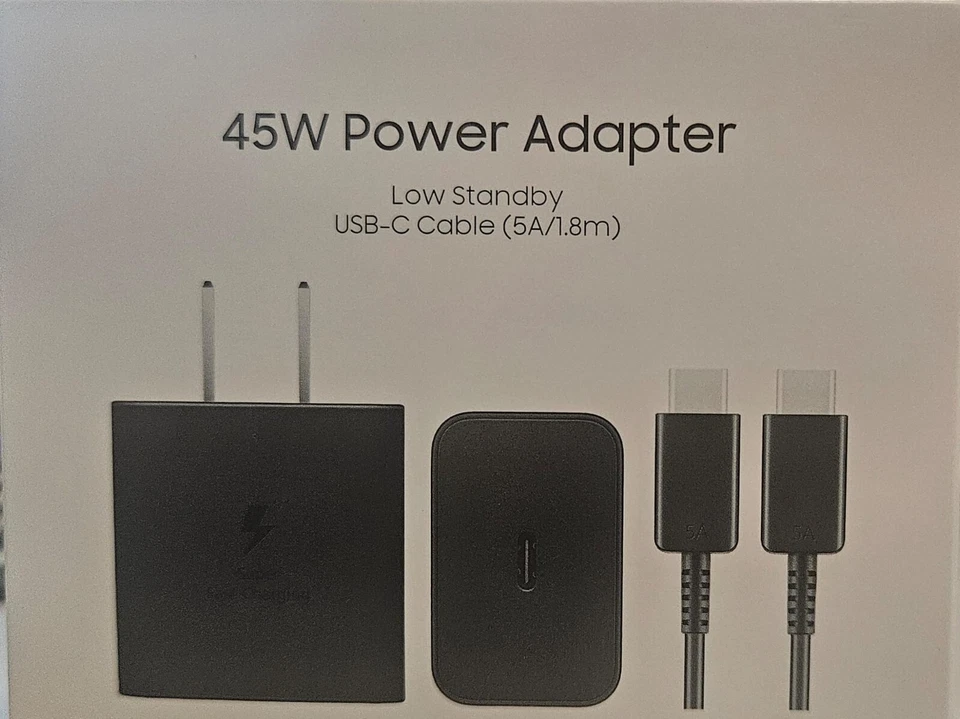 Samsung Charger 45W Adapter w/  USB-C Cable Super Fast Charging 2.0 New Original - Image 4 of 4