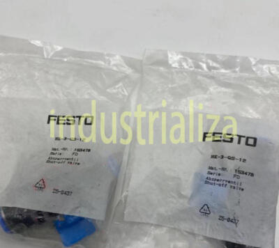 1PC New FESTO HE-3-QS-12 153478 globe valve