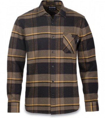 Dakine Edwin Men's Flannel, Tarmac, Small NEW