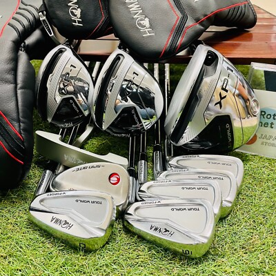 Set De Golf HONMA Tour World XP-1 – 10 Clubs – Driver, Bois, Fers – Flex S