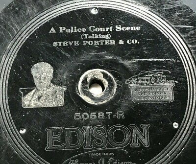 BILL'S VISIT TO ST PETER / COURTROOM SCENE - Edison Diamond Disc  GOLDEN & HEINS