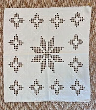 HARDANGER EMBROIDERED PILLOW COVER  NORWEGIAN VINTAGE  Beautiful