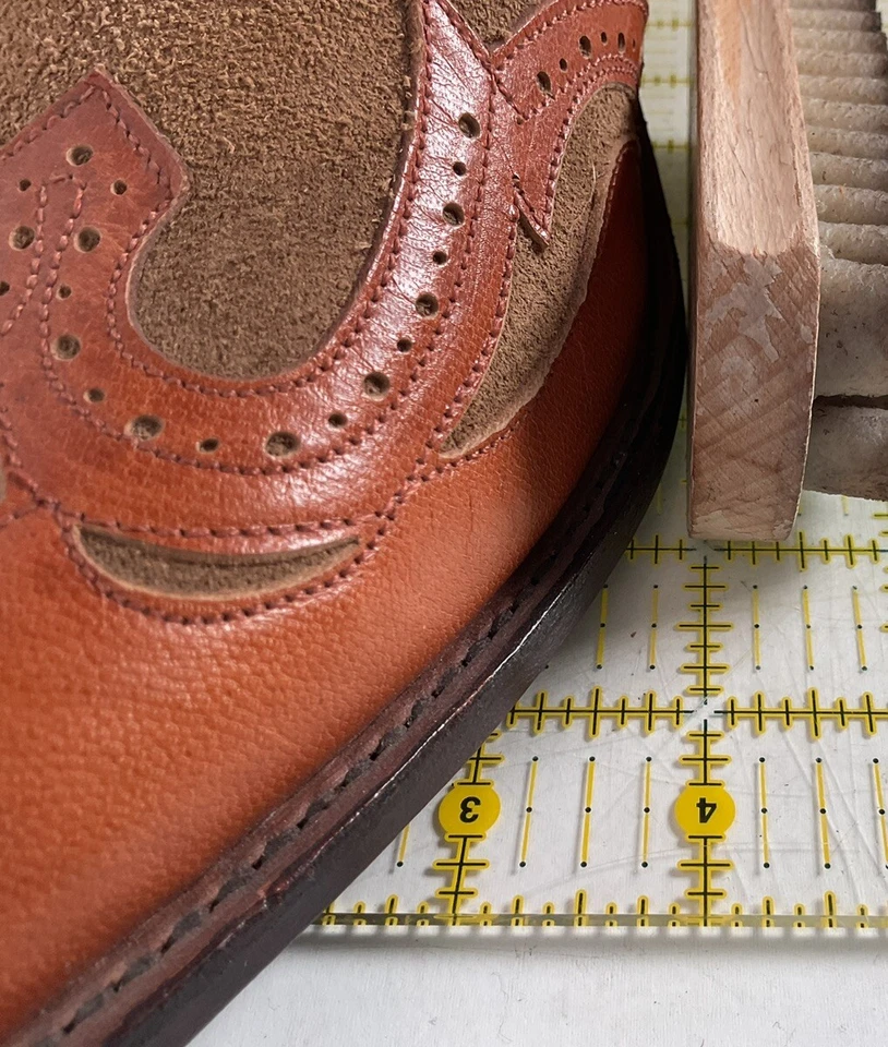 Tony Lama Jungle Gamuza Botas Vaqueras 7 B Ásperas Hechas en EE. UU. Foto 4 de 4