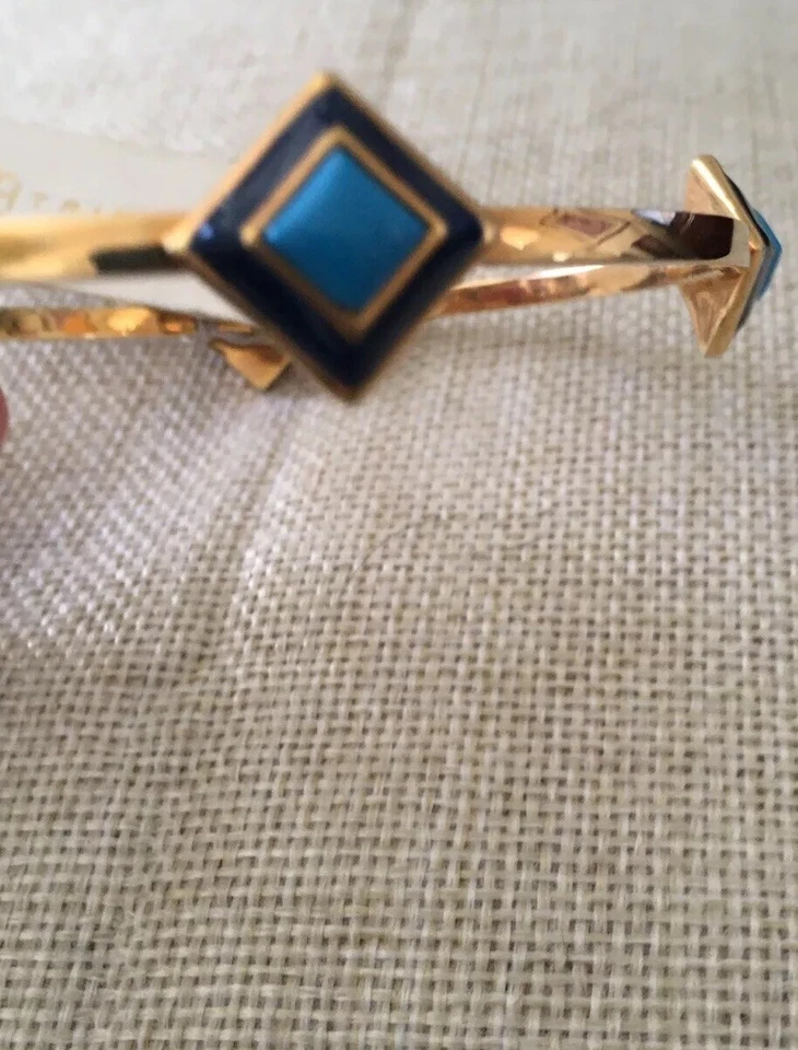 Trina Turk браслет браслет золотистый синий акценты розничной $98.00 - Изображение 3 из 4