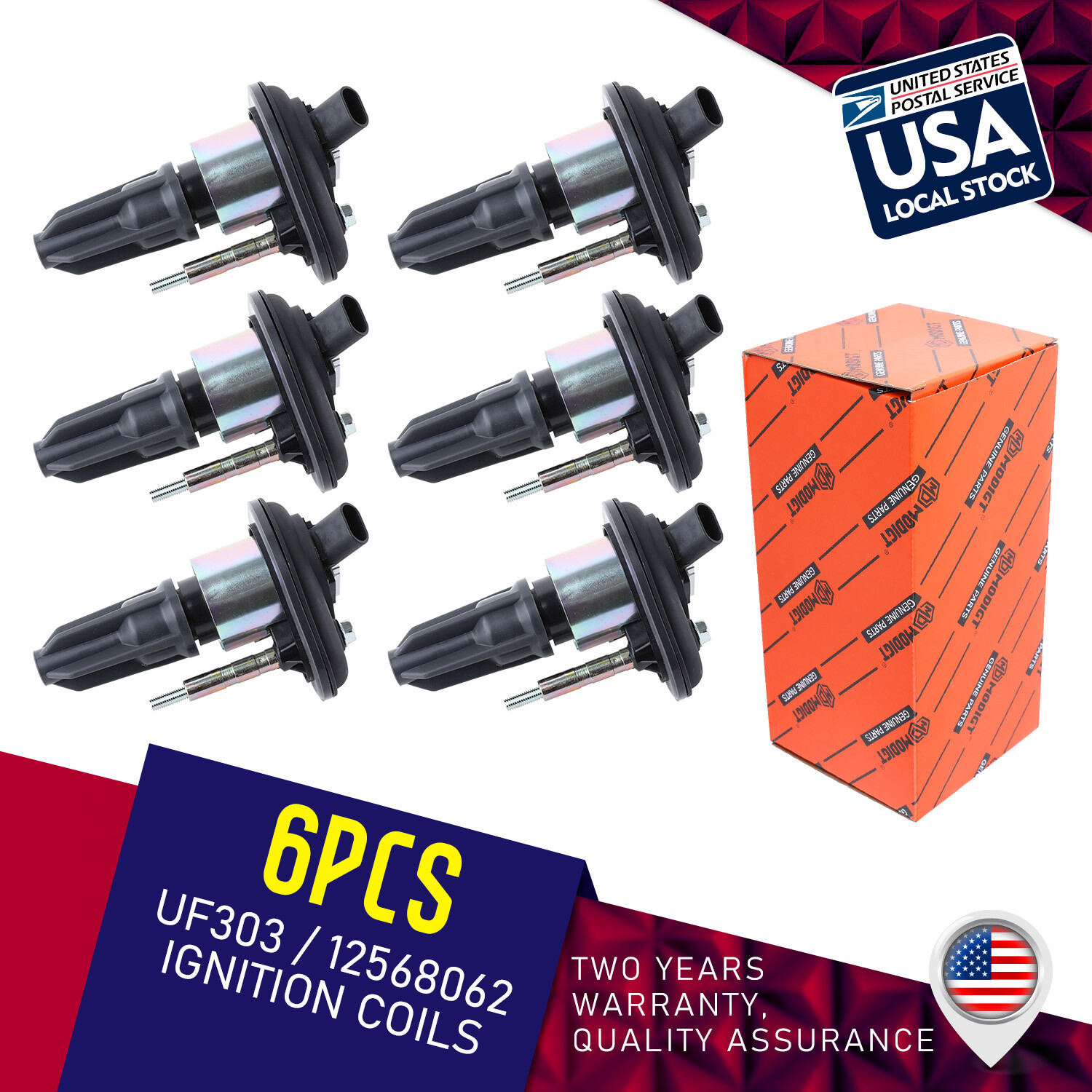 Genuine 6x Ignition Coils Saving Fuel for Chevy Trailblazer GMC Canyon Buick
