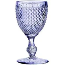Vista Alegre Bicos Water Globlets Set of 4 (Lavender), nib, new