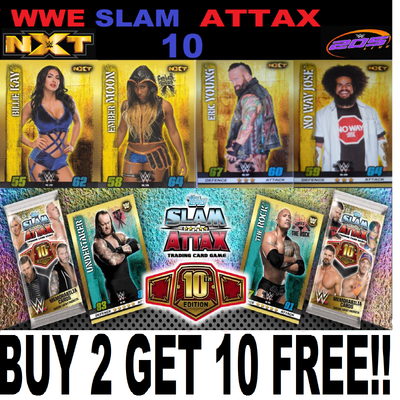 205 Live Raw /& Smackdown Superstars Wwe Slam Attax Live 2018 Raw 25 NXT