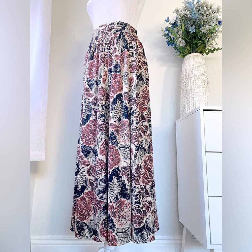 Vintage ‘90s Carole Little Floral Print Skirt - image 2