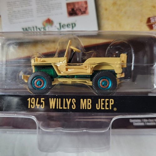 Greenlight Vintage Ad Cars Series 5 Green Machine 1945 Willys MB Jeep Chase Toy - Picture 2 of 5